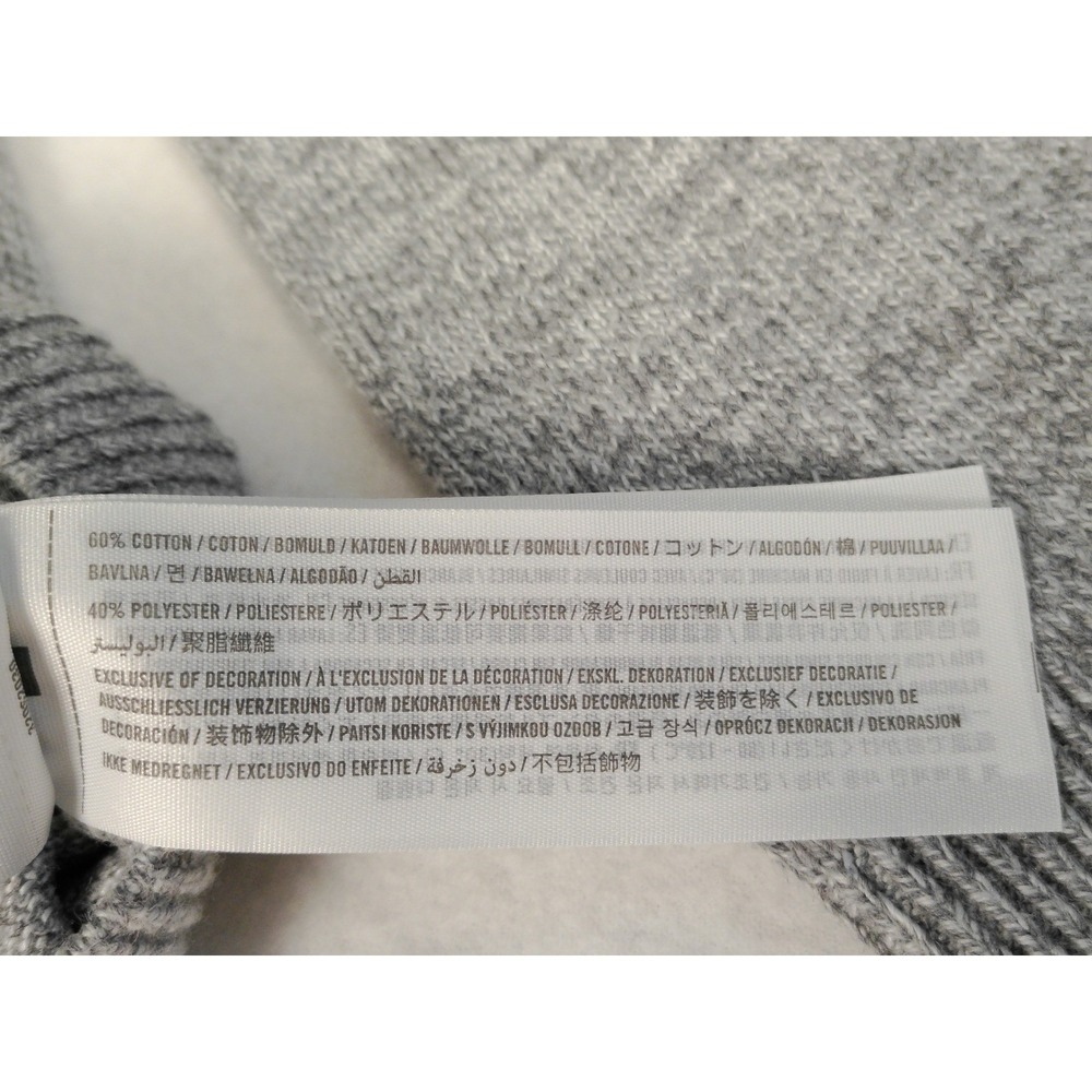Hollister Mens Heather Gray Button Front Cardigan Sweater Logo Size M - Picture 5 of 9